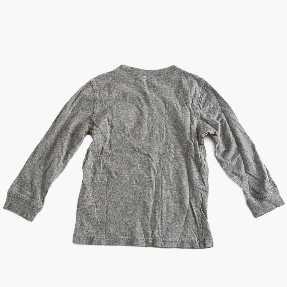 CARTER’S Boy’s Gray Graphic Long Sleeve Tee - 3T